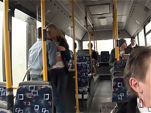 Lindsey Olsen tears up her dude on a public bus